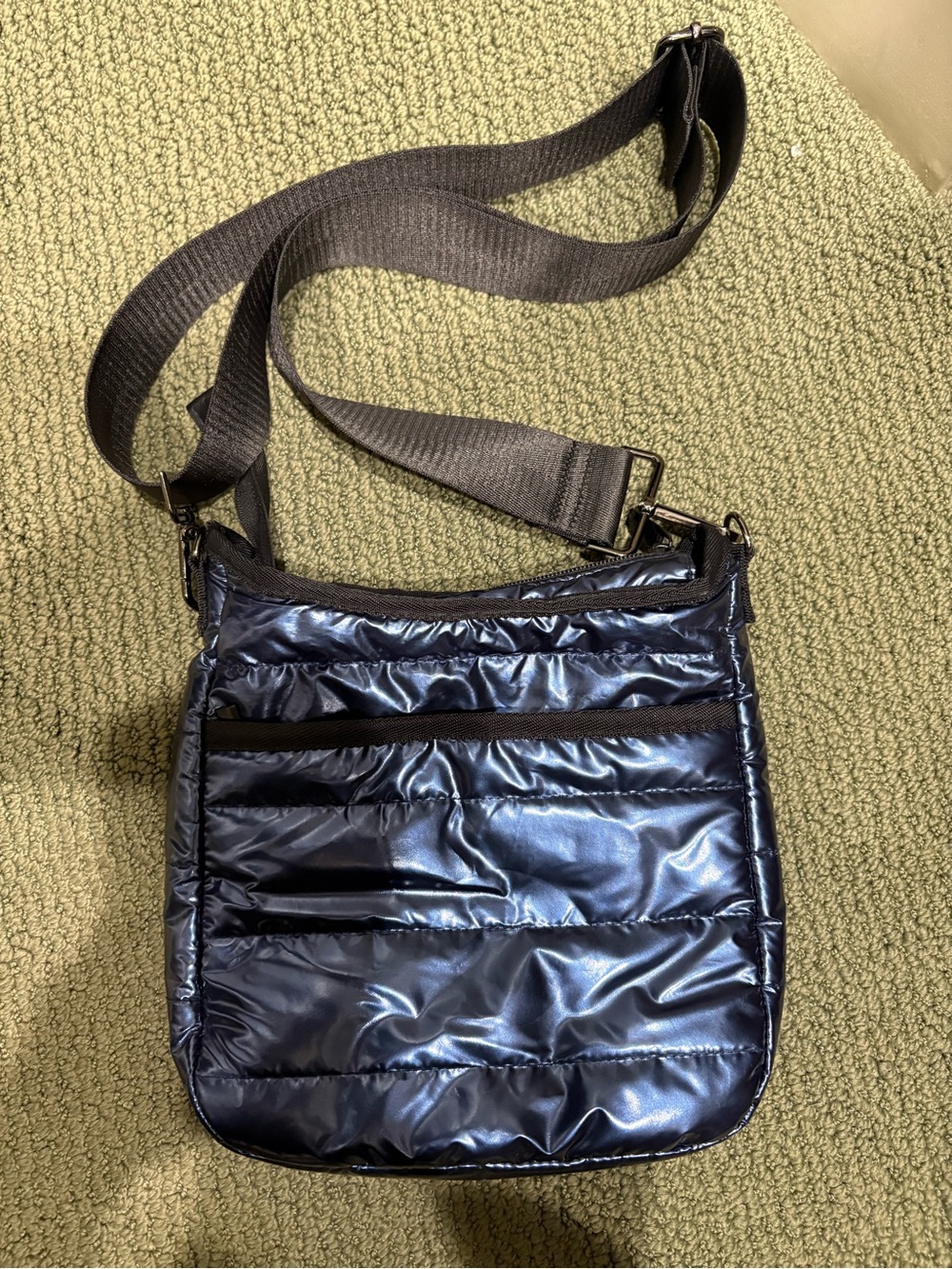 Haute Shore Nikki Navy Puffer New Crossbody